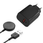 Chargeur secteur 12w + cable compatible avec samsung galaxy watxh 6 / watch 5 / watch 4 / watch 3 / active ... Chargeur secteur 12w + cable compatible avec samsung galaxy watxh 6 / watch 5 / watch 4 / watch 3 / active ...