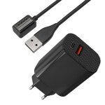 Chargeur secteur 12w + cable compatible avec suunto 9 / 9 baro / d5 / eon core / spartan - charge montre ...