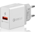 Chargeur secteur mural usb(quick charge usb 3. 0 18w) ultra rapide adaptateur usb 3. 0 pour samsung galaxy ...