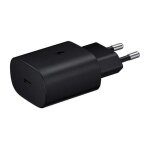 Chargeur secteur rapide 25w - samsung - adaptateur noir - charge rapide - compatible a13 � a73 5g