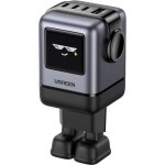Chargeur secteur robot 4 ports - ugreen - 100w - pd - noir