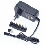 Chargeur secteur universel 12v 2250 a 2250ma 7 embouts pour sagemcom rcepteur satellite tntsat tnt dcodeur ...