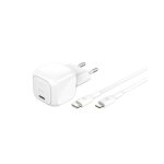 Chargeur secteur usb - c - belkin - boostcharge - 30w - blanc - compatible iphone ipad samsung galaxy ...