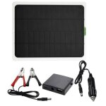 Chargeur solaire 12v de 5w pour batteries portable et pratique idal pour voitures bateaux motos et autres ...