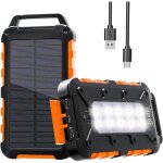 Chargeur solaire 26800mah pd15w batterie externe solaire power bank portable usb c 30a charge rapide ...