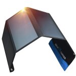 Chargeur solaire portable 28w ports usb doubles sortie 4. 8a 28w