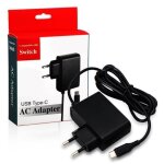 Chargeur switch console adaptateur secteur support le mode tv charge rapide avec c�ble de 1. 5m / 5ft ...