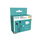 Chargeur pour t�l�phone mobile samsung pack kit pieton usb - c akg blanc + chargeur 45w blanc + c�ble ...