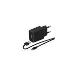 Chargeur pour t�l�phone mobile wefix chargeur secteur + c�ble micro usb noir