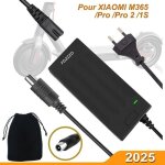 Chargeur trottinette �lectrique xiaomi m365 / essential / 1s / pro / pro2 chargeur rapide 42v 2a adaptateur ...