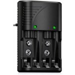 Chargeur universel pour piles aaaaa9v chargeur rapide 6802 avec indicateur led tension mondiale couleurs ...