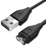 Chargeur usb cble de charge noir compatible avec garmin forerunner 745 - visiodirect -