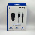 Chargeur voiture 20w avec cable usb vers usb c