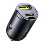 Chargeur de voiture - baseus - type - c - 30 w - recharge rapide - compact