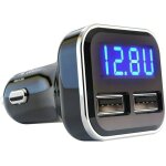 Chargeur de voiture usb - chargeur de téléphone de voiture à double port 48 a 24 w avec voltmètre led ... Chargeur de voiture usb - chargeur de téléphone de voiture à double port 48 a 24 w avec voltmètre led ...