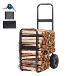 Chariot à bûches - duoku - fc1359 w / c - syt - capacité 250 lb - roues en pu - tissu imperméable Chariot à bûches - duoku - fc1359 w / c - syt - capacité 250 lb - roues en pu - tissu imperméable