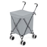Chariot de courses pliable costway - 90 l - freinage et direction à 360° - sac oxford - imperméable - ... Chariot de courses pliable costway - 90 l - freinage et direction à 360° - sac oxford - imperméable - ...
