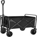 Chariot de jardin grande capacit� de 90kg avec poign�e r�glable chariot de pique - nique pour festival ...