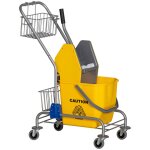 Chariot de lavage homcom chariot de mnage chariot de nettoyage professionnel presse  mchoire seau ...