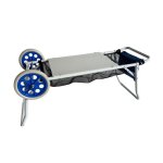 Marbueno chariot porte - chaises acier convertible table camping et plage 108x51x51 cm 10362