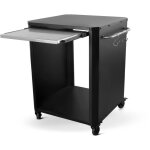 Chariot avec planche  dcouper - cozze - 90300 - 77 x 665 x 825 cm - tablette inox 43x35 cm