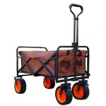 Brouette chariot de transport pour jardin de plage mobiclinic 100kg pliable roues larges � 360 grados ...