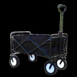 Brouette chariot de transport plage et jardin mobiclinic poign�e r�glable 100kg pliable roues 360 grados ...