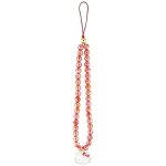 Charm de t�l�phone hello kitty pearls kitty head (rouge)