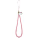 Charm de tlphone (rose) hello kitty cordon en nylon tte de kitty