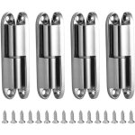 Charniere porte placard 4pcs charnires de portes avec vis 231 - 1 charnire porte inoxydable dmontable ...