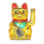 Chat porte - bonheur chat porte - bonheur japonais dor avec bras ondulant dcoration de restaurant fonctionna ...