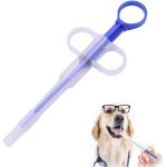 Chat s�curis� bleu - pointe souple r�utilisable - seringue � m�dicaments pour chats / chiens - facile ...