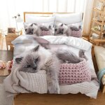 Chat set de linge de lit 220x240cm motif chat housse de couette impression 3d set de linge de lit 3 pièces ... Chat set de linge de lit 220x240cm motif chat housse de couette impression 3d set de linge de lit 3 pièces ...