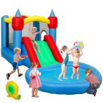 Château gonflable 4 en 1 - aiyaplay - toboggan panier de basket piscine à balles - souffleur 370w - 415 ... Château gonflable 4 en 1 - aiyaplay - toboggan panier de basket piscine à balles - souffleur 370w - 415 ...