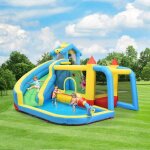 Ch�teau gonflable 5en1 enfants 3 - 10ans aire de jeux gonflable ext�rieur toboggan aquatique de piscinecanon ...