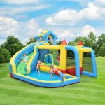 Ch�teau gonflable pour enfants ch�teau gonflable 5 en 1 ch�teau gonflable dext�rieur avec toboggan zone ...