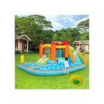 Ch�teau gonflable parc aquatique avec pompe gonflable + toboggan aquatique - trampoline + panier de basket ...