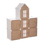 Chteau de rangement jute et plastique pour chambre denfant atmosphera for kids