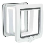 Chatière 4 positions xl avec tunnel 24 × 28 cm extérieur blanche pour chat - animallparadise Chatière 4 positions xl avec tunnel 24 × 28 cm extérieur blanche pour chat - animallparadise