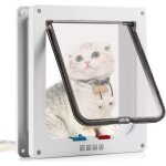 Chatière pour chat avec magnétique à 4 voies - porte pour animaux de compagnie avec tunnel 20 x 19 cm ... Chatière pour chat avec magnétique à 4 voies - porte pour animaux de compagnie avec tunnel 20 x 19 cm ...