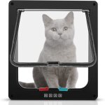 Chatière magnétique 4 voies idéale pour chats et chiens installation facile avec cadre télescopique Chatière magnétique 4 voies idéale pour chats et chiens installation facile avec cadre télescopique