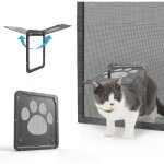 Chatiere pour moustiquaire facile à installer la liberté de chat verrouillable moustiquaire de porte ... Chatiere pour moustiquaire facile à installer la liberté de chat verrouillable moustiquaire de porte ...