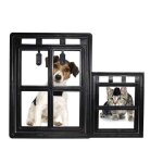 Chati�re - porte de chat - 23. 5 x 28. 6 cm - noir - montage facile par clip