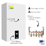 Chaudi�re gaz condensation ferroli bluehelix alpha 28c accessoires avec dosseret