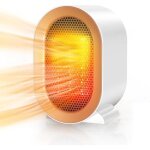 Chauffage dappoint radiateur electrique 800 / 1200w mini chauffage soufflant ceramique protection contre ...