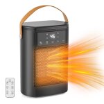 Chauffage dappoint 1500w 70� oscillation chauffage electrique soufflant avec t�l�commande minuterie 1 ...
