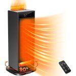 Radiateur dappoint avec humidificateur 2000w minuterie 12 h flamme 3d oscillation  75  avec tlcommande ...