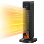 Chauffage dappoint - 2200w & �cran tactile - minuterie & oscillation - s�curit� enfant - pour maison ...