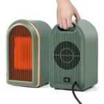 Chauffage dappoint �lectrique portable radiateur soufflant ptc c�ramique 1200w / 800w silencieux