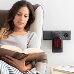 Chauffage dappoint sur prise pour salle de bain - radiateur soufflant sur prise - chauffage portable ...